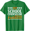 Halloween School Counselor Costume This School Counselor Loves Halloween T-Shirt - Kelly Green
