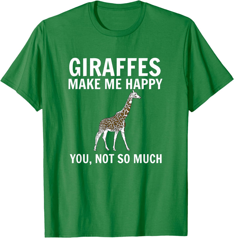 Funny Giraffe Lover Tees Giraffen machen mich glücklich du nicht so sehr Giraffe Lovers T-Shirt - Kelly Green