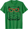 Guinea Pig Shirts For Men Women Kids Gift Guinea Pig Glasses Cute Hispter Cavy Nerd Pet Women Men Kids T-Shirt - Kelly Green