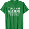 California Shirts Tuolumne Meadows, Yosemite Outdoor T-shirt T-Shirt - Kelly Green
