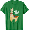 Llama Lover Ideas For Spanish Hispanic Mom Llama Mia Spanish Mom Mamá Mother’s Day Funny T-Shirt - Kelly Green