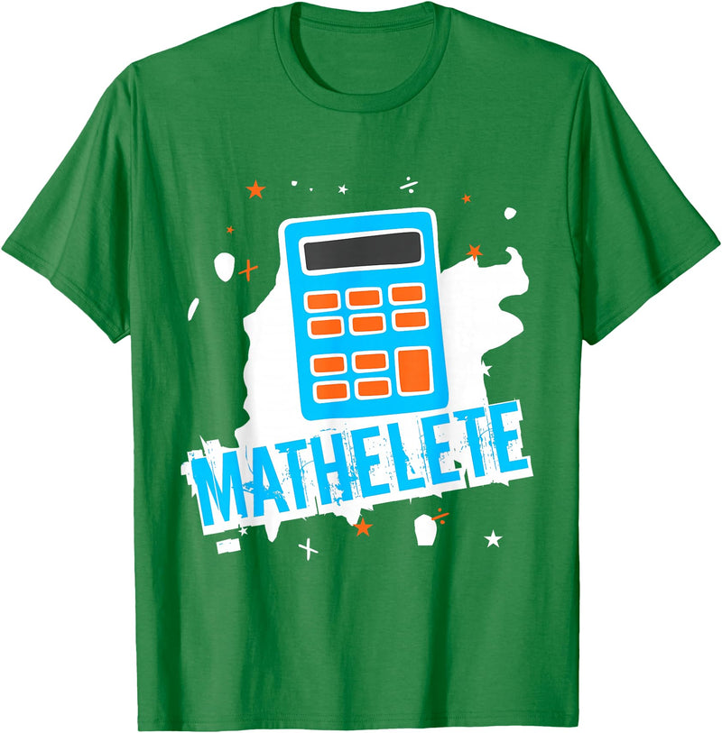 Green Cow Land Mathlete Funny Math Lovers T-Shirt - Kelly Green