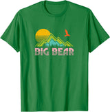 "Big Bear" Retro Sunset Mountain T-Shirt