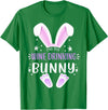 I'm the Wine Drinking Bunny Easter Day Family Matching Style T-Shirt in Kelly Green