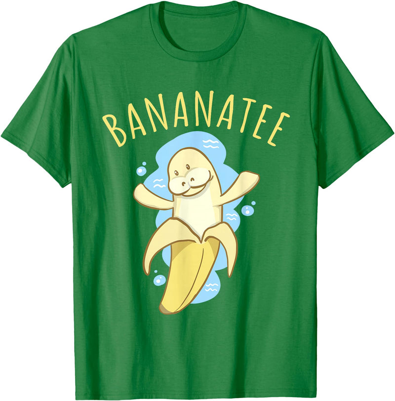 Sea Cows & Bananas Bananatee Manatee Banana Dugong Pun Funny Fruit T Shirt T-Shirt - Kelly Green