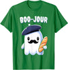 Boo Jour Ghost French Teacher Vintage Tee Boo Jour Ghost French Teacher Vintage Teacherlife Groovy T-Shirt - Kelly Green