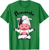 AdnDesigns Co. Funny Cow Yoga Shirts & Gifts Namoostee Cow Shirt Women Girls Cow Lover Gifts Namaste Yoga T-Shirt - Kelly