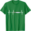 Tarpon Gift Co. Tarpon Heartbeat for Saltwater Fishing Lovers T-Shirt - Kelly Green