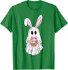 Cute Ghost Bunny Ghost Rabbit Easter Day Rabbit Lover T-Shirt in Kelly Green