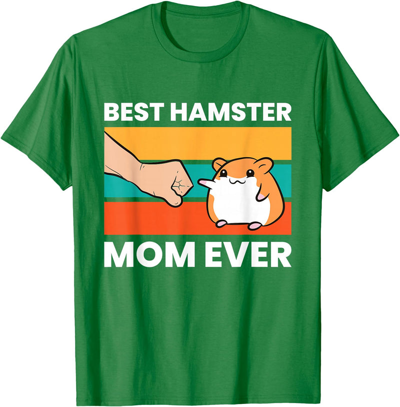 Hamster Owner Mama Best Hamster Dad Ever T-Shirt - Kelly Green