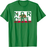 CA Shirt Co. California Republic T-Shirt | NOR CAL T-Shirt T-Shirt - Kelly Green