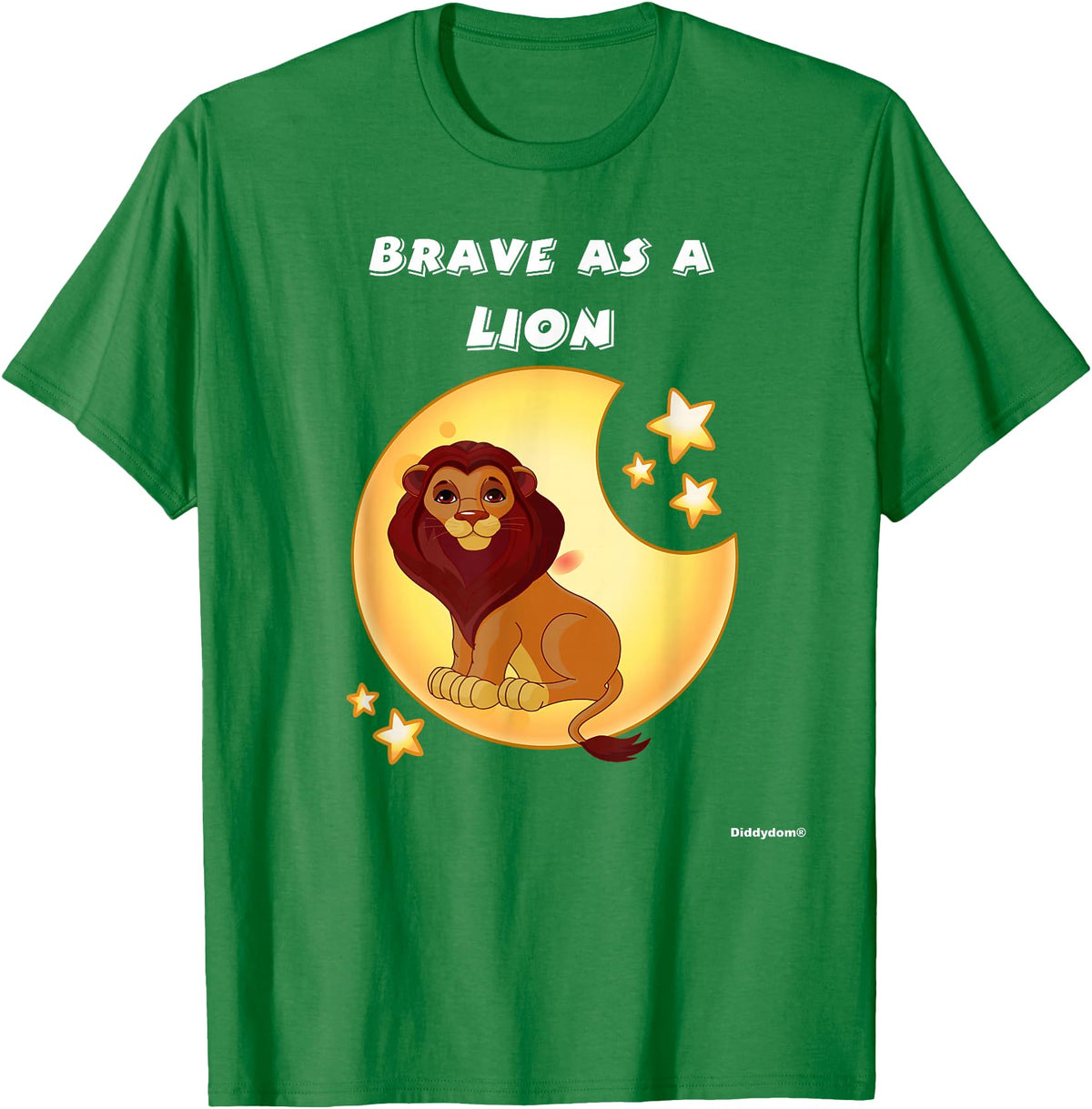 Bravery Brave As A Lion Present Bravery Brave Child Present Brave As A Lion T-Shirt - Kelly Green