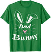 Easter Day Dad Bunny Ear Rabbit Dad Gift Father Day Vintage T-Shirt in Kelly Green