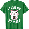 Cute Hamster Design for Men Women Kids Pet Hamster Lovers T-Shirt - Kelly Green