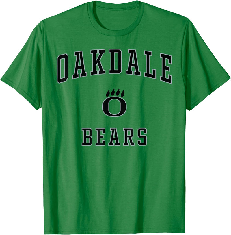 Official High School Fan Gear Oakdale High School Bears T-Shirt - Kelly Green