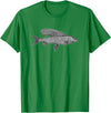 Grayling Fish Fish Grayling Graphic Fishing T-Shirt - Kelly Green