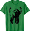 Three Horses Native American Indian Lakota Sioux Chief Three Horses Native American Lakota Sioux Wild West T-Shirt - Kelly Green
