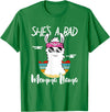Shes a Bad Momma Llama - Mama Mom - DressedForDuty She's a Bad Momma Llama - Mama Funny - Vintage Mom Gift T-Shirt - Kelly Green