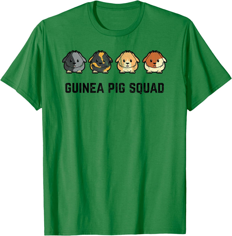 Funny Sarcastic Ironic Quotes & Gifts Cute and Cavy Guinea Pig Rodent Pet Team Squad T-Shirt - Kelly Green