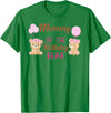 Family Birthday Bear Gifts Mommy of The Birthday for Girl Bear 1st Birthday Party Girl T-Shirt - Kelly Green