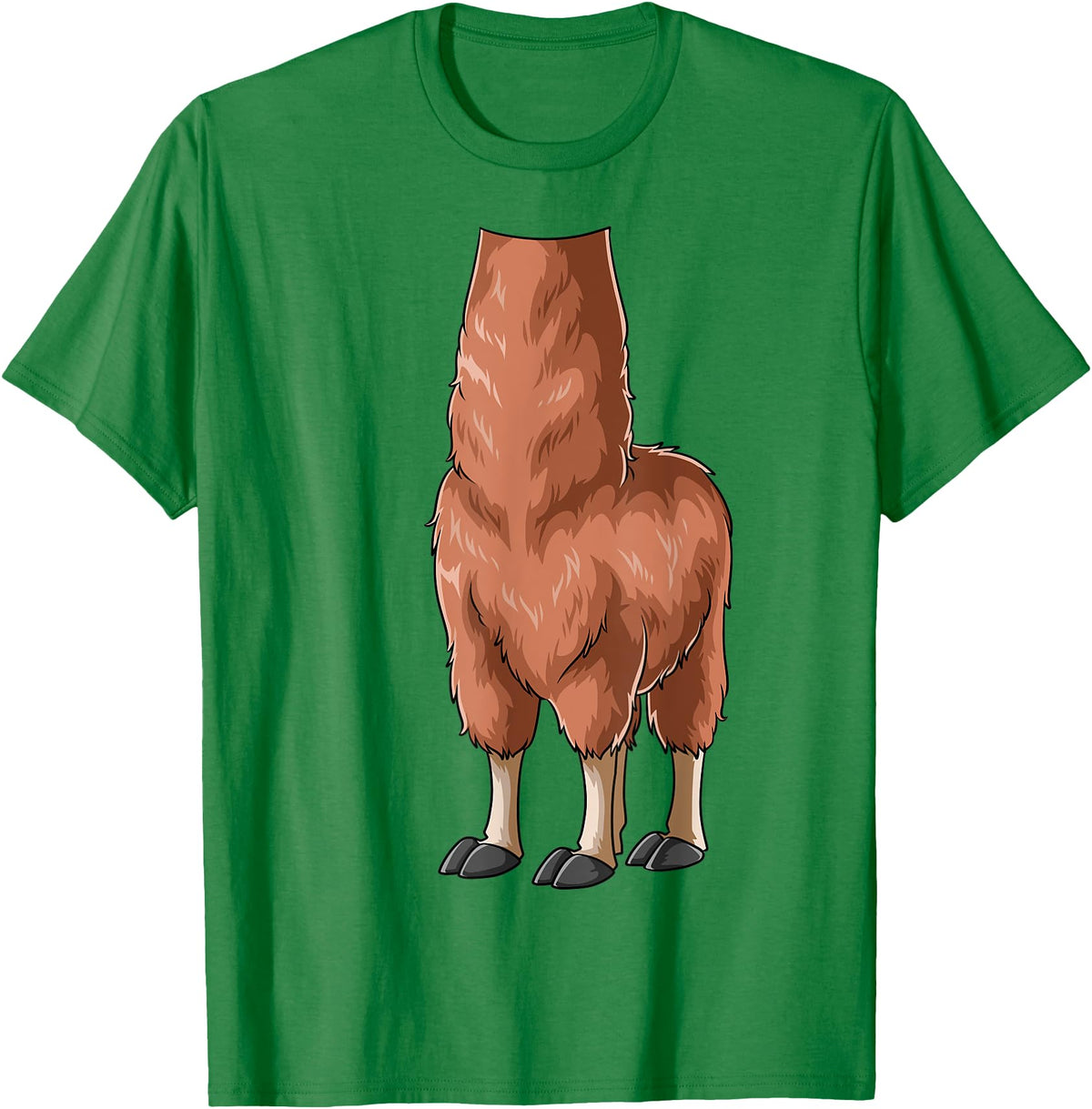 HalloweenCentre Co. Easy Llama Costume Llama Body Headless Llama Costume T-Shirt - Kelly Green