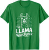 Llama Whisperer Funny Llama Lover Farm Humor The Llama Whisperer Funny Llama Lover Humor T-Shirt - Kelly Green