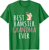 Best Hamster Grandma ever Cute Hamster Lover T-Shirt - Kelly Green