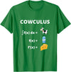 Math Geek Collection Funny Maths Cowculus Math Cows Product T-Shirt - Kelly Green