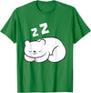 Arctic Polar Bear Tees And Gifts Ice Bear Sleeping Tired Arctic Polar Bear T-Shirt - Kelly Green