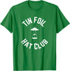 Tin Foil Hat Club with UFO Cow Abduction T-Shirt - Kelly Green