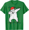 Christmas Shirts Pajamas PJ Men Women Kids Gifts Dabbing Polar Bear Dab Xmas Christmas Boys Kids Girl Youth T-Shirt - Kelly Green