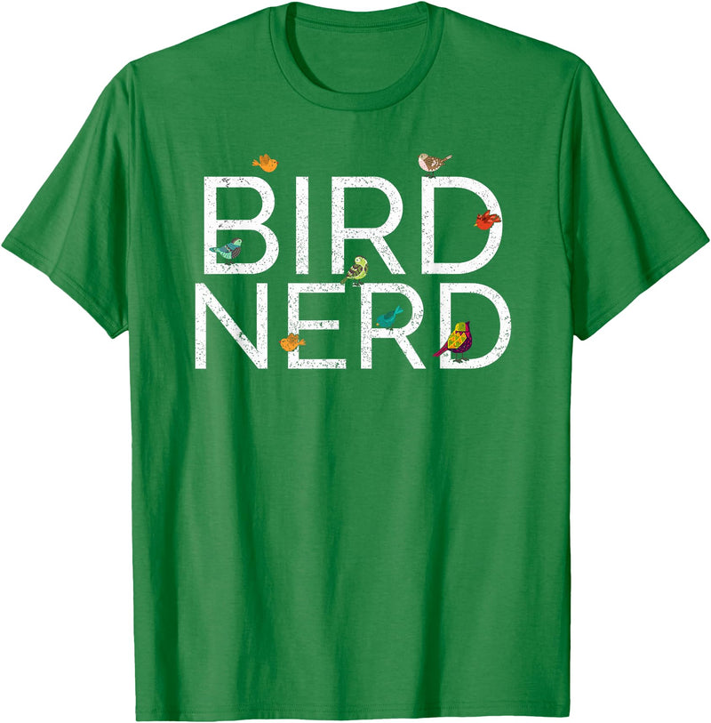 EpicWear Bird Nerd Bird Watcher Watching tshirt T-Shirt - Kelly Green