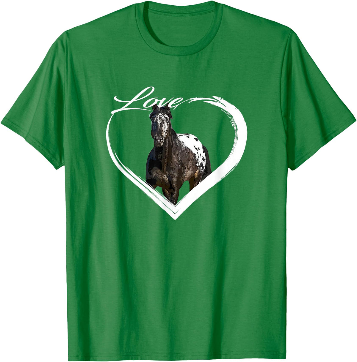 Horse Lover Gifts I Love Horses Love Appaloosa Paint Horse Lover of Horses Gift T-Shirt - Kelly Green