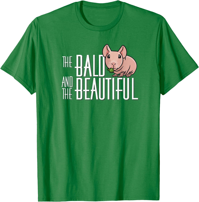 Kids Wheek Skinny Pig Mom Gifts T Shirts & Hoodies Funny Kawaii Kids Bald Beautiful Hairless Guinea Pig Lover T-Shirt - Kelly Green