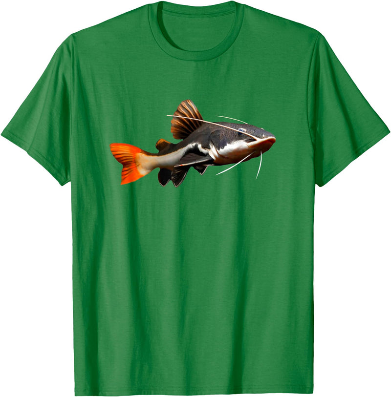 Redtail Catfish Keepers Tees Redtail Catfish Large Aquarium Fish Tank Catfish Lovers T-Shirt - Kelly Green