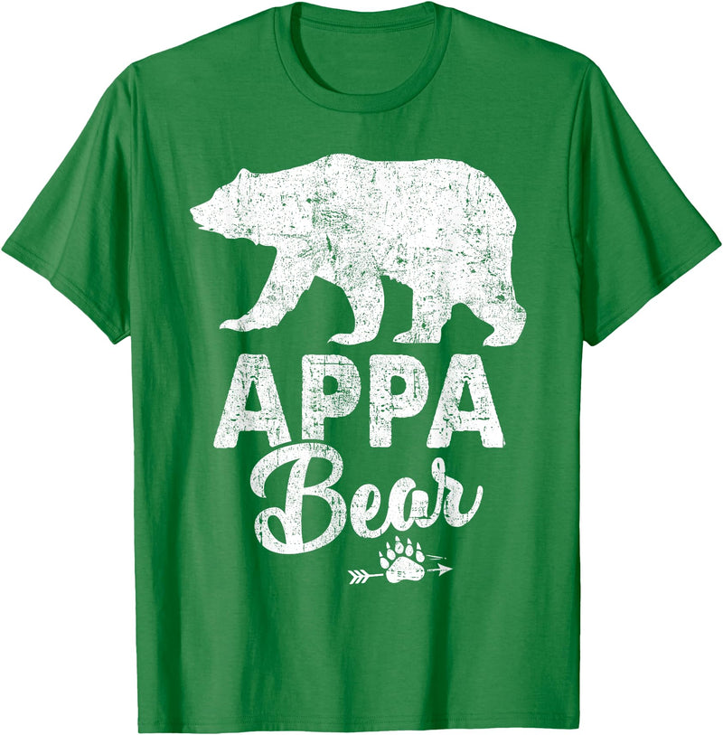 Appa Bear Fathers Day T-Shirt Funny Appa Bear Father's Day Shirt T-Shirt - Kelly Green