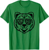 Funny Mothers Mama Bear Face Mama Bear Face Sunglasses Mother Mom Mommy T-Shirt - Kelly Green
