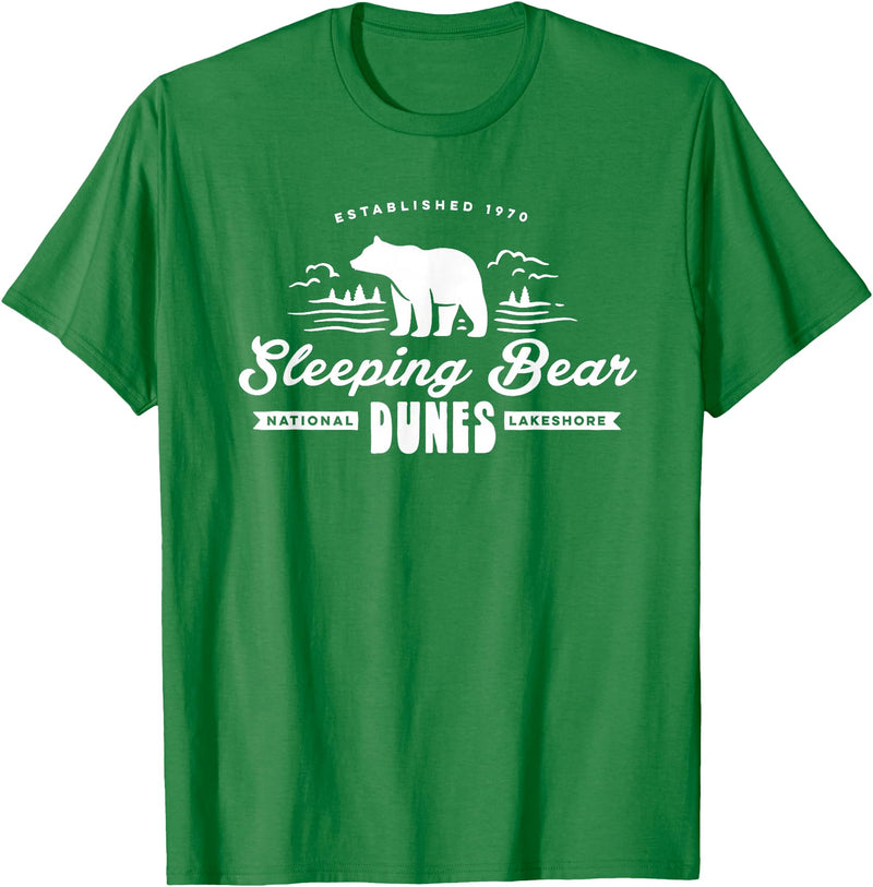 EHS Sleeping Bear Dunes Michigan National Park Souvenir T-Shirt - Kelly Green