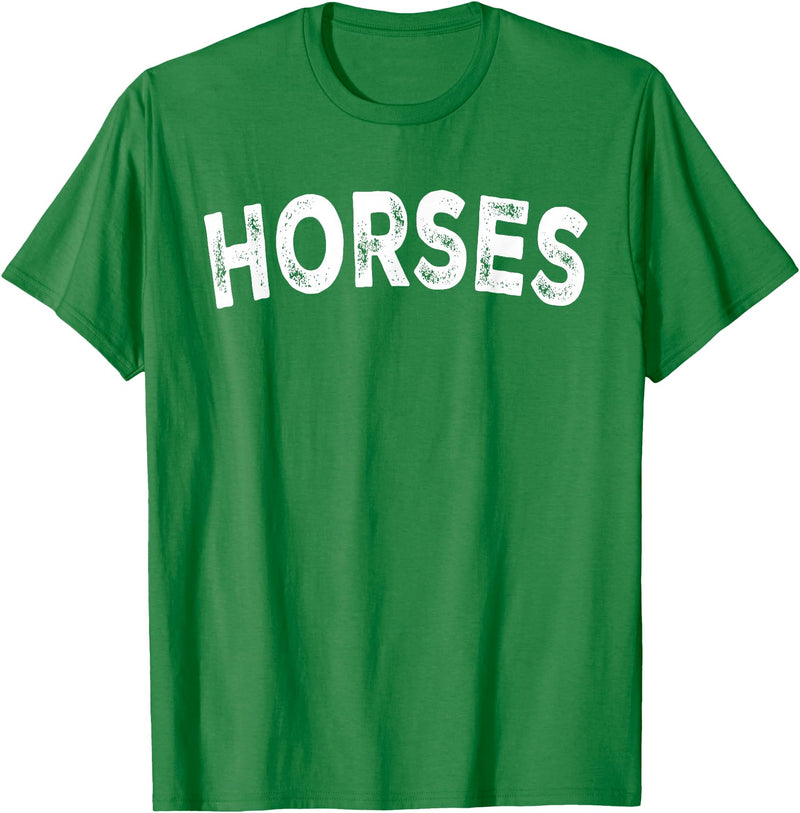 Horses - Style Horses T-Shirt - Straight - Kelly Green