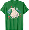 Disney Winnie The Pooh Classic Illustration Piglet and Pooh T-Shirt - Kelly Green