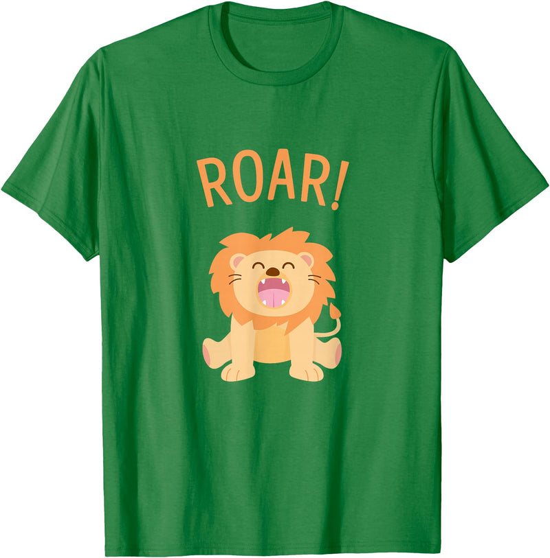 Cute Lion Roar! Lion T-Shirt - Kelly Green