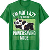 Cute Panda Gifts Panda Bear - Power Saving Mode - Panda T-Shirt - Kelly Green