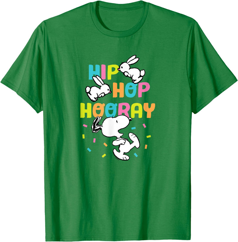 Easter Snoopy Rabbits Hip Hop Hooray T-Shirt in Kelly Green
