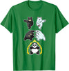 Wowsome! Panda Fusion Funny Panda Bear Lovers T-Shirt - Kelly Green