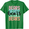 Game Day School Mascot Designs by Mela Bears Team Mascot School Spirit Game Night T-Shirt - Kelly Green