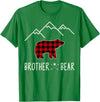 Zum2 Mama Bear Gifts Mama Bear Gift - Buffalo Plaid Brother Bear T-Shirt - Kelly Green