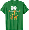 Giraffe Baby Shower Party Ideas For Mom Mom To Be Giraffe Baby Shower Cute T-Shirt - Kelly Green