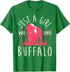 Bison Lover Gifts Wildlife I Bison Natural Reserve Girl Buffalo Lover I Women Bison Fan I Daughter Buffalo T-Shirt - Kelly