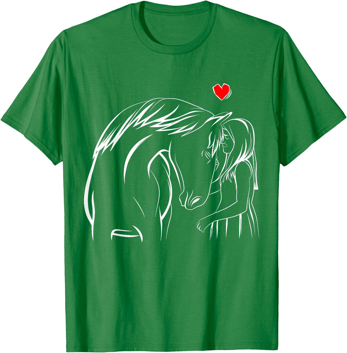 Cute Horse Owner Gifts Horse Lover Girl Horseback Riding Women T-Shirt - Kelly Green