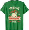 Yosemite Bear Lovers Gifts Yosemite National Park Vintage Gift T-Shirt - Kelly Green